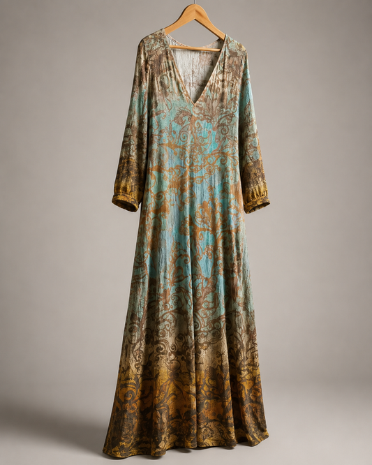 Schulterfreies Maxikleid