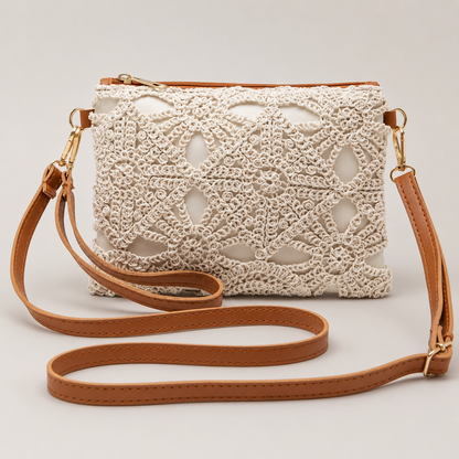 Crochet Lace Crossbody flat view