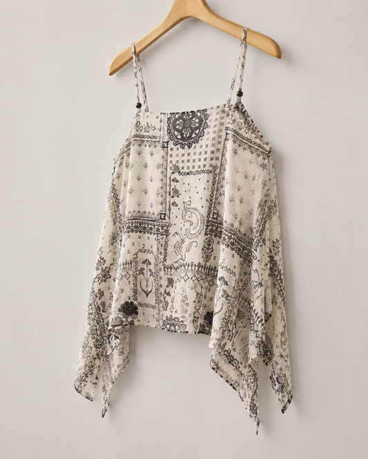 Bluse mit Puffärmeln und eckigem Ausschnitt