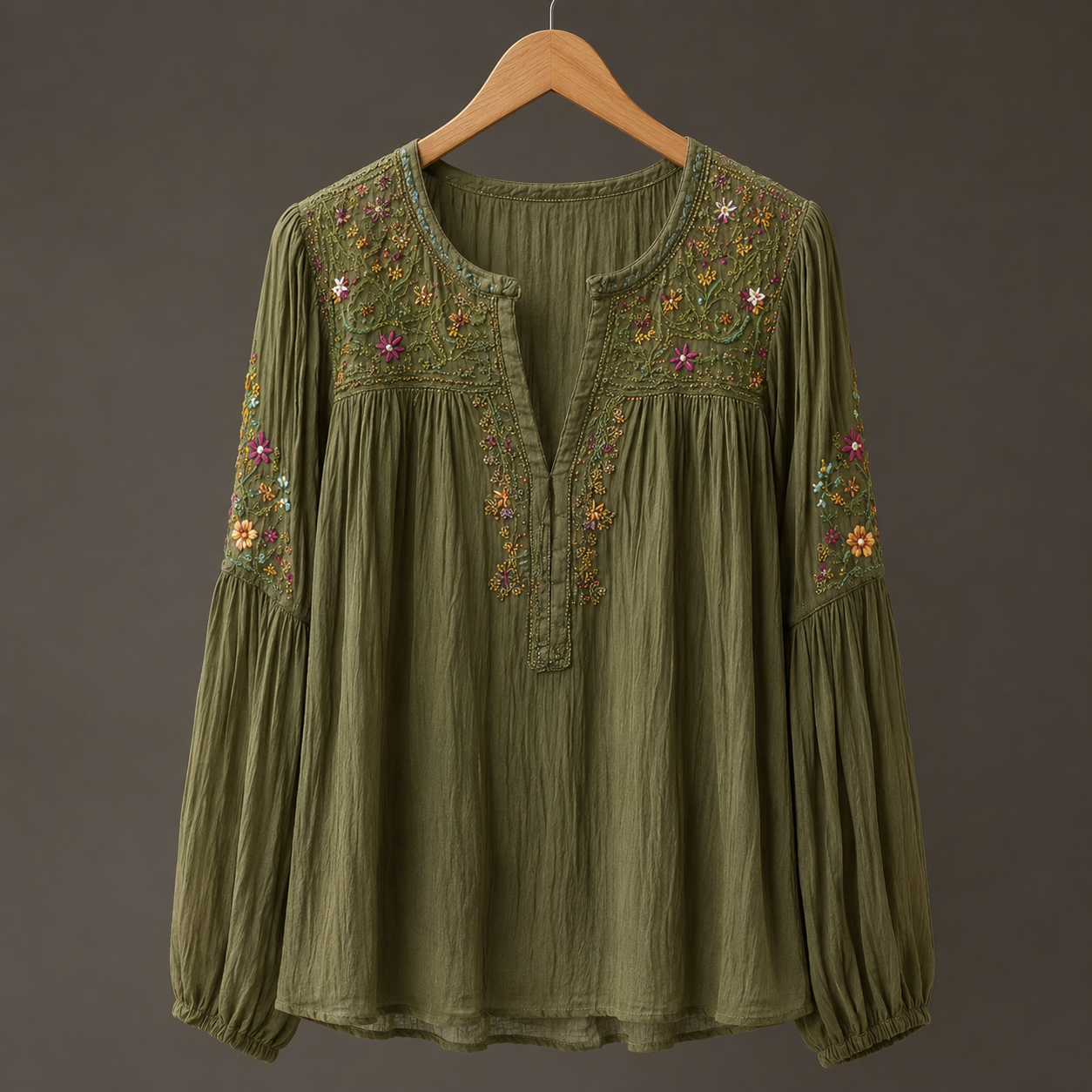 Bedruckte Wickelbluse